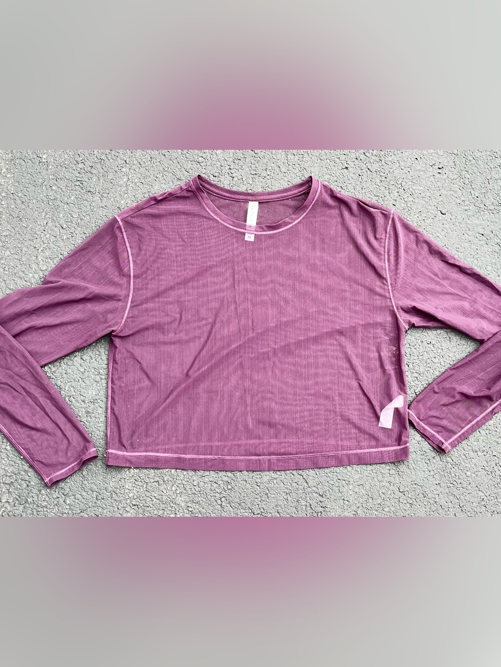 Athleta women's mesh lightweight athletic top dusty mauve size XS NWOT